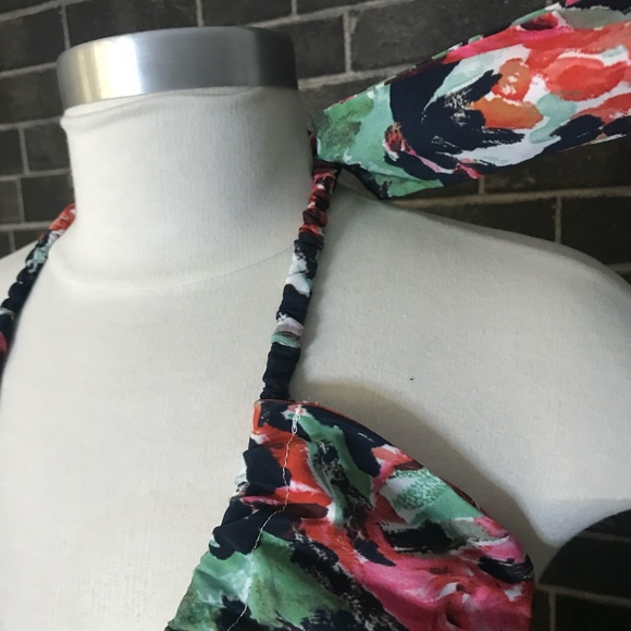 Water Color Floral Print Maxi Dress - Picture 11 of 15